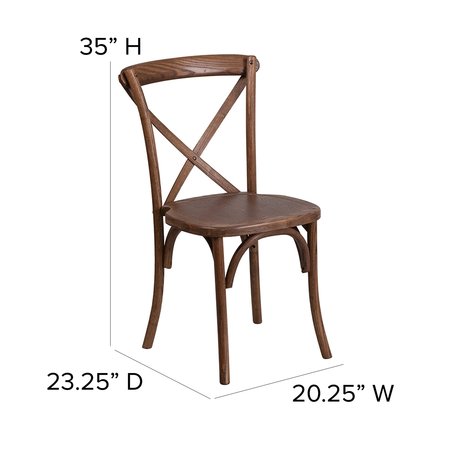 Flash Furniture Rectangle Antique Farm Table, 40" W, 84" L, 30" H, Wood Top, Wood Grain XA-FARM-9-GG